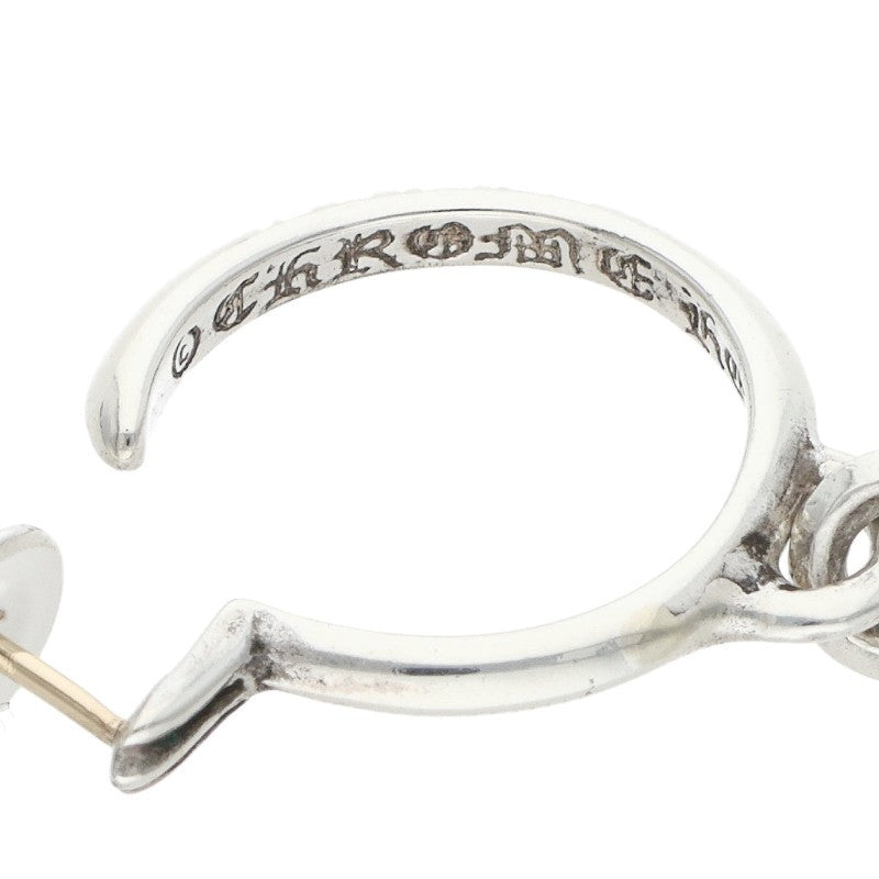 Chrome Hearts Tiny CH Cross Silver Earring Size ONE SIZE