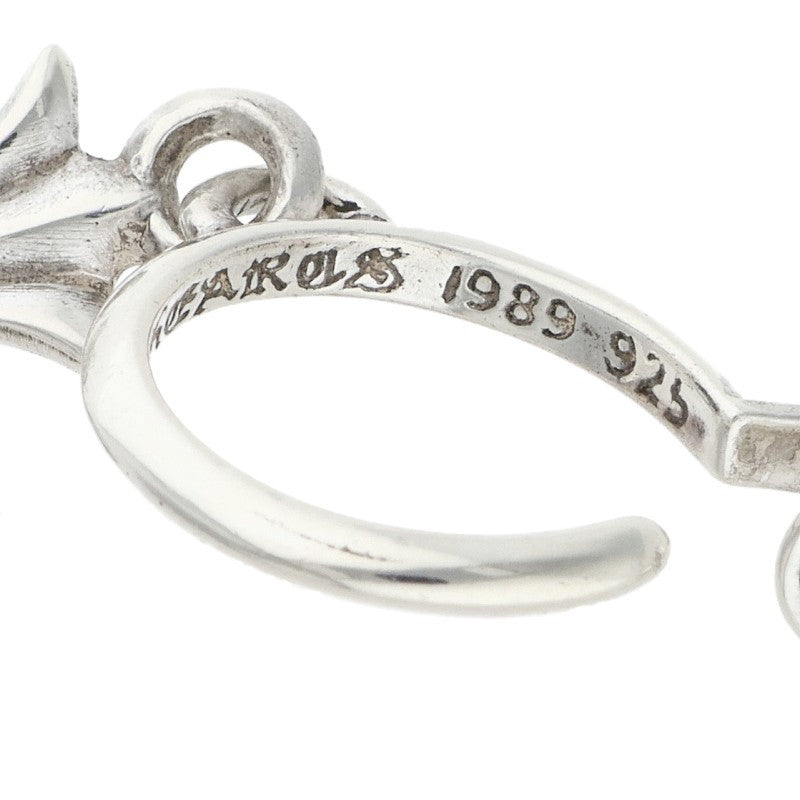 Chrome Hearts Tiny CH Cross Silver Earring Size ONE SIZE