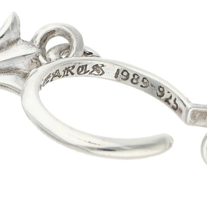Chrome Hearts Tiny CH Cross Silver Earring Size ONE SIZE