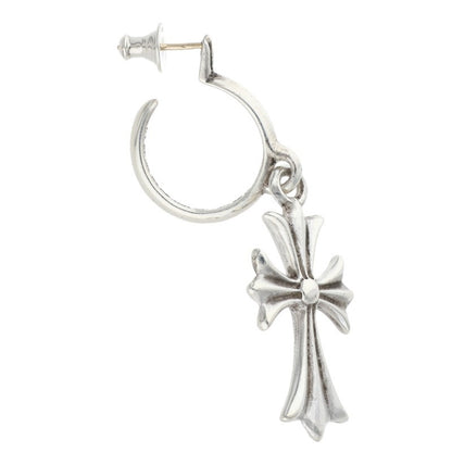 Chrome Hearts Tiny CH Cross Silver Earring Size ONE SIZE