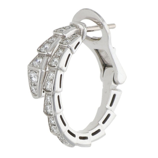 BVLGARI Serpenti Viper 18K WG Diamond Earring Size ONE SIZE