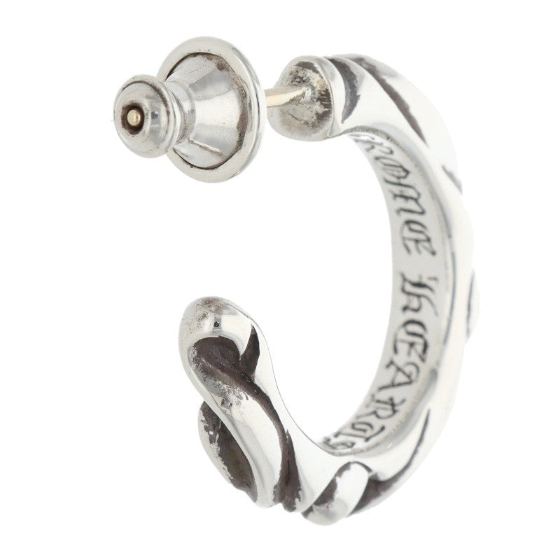 Chrome Hearts Scroll Hoop Silver Earring Size ONE SIZE