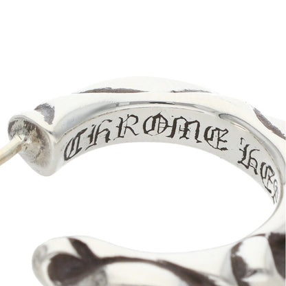 Chrome Hearts Scroll Hoop Silver Earring Size ONE SIZE
