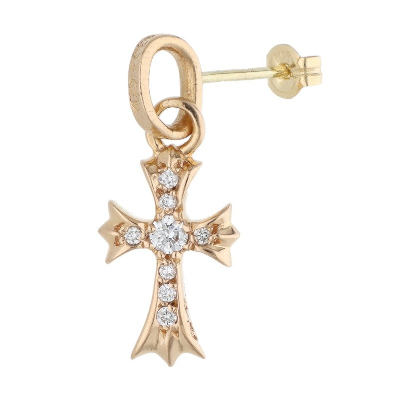 Chrome Hearts 22K Baby Fat Pave Gold Earring Size ONE SIZE