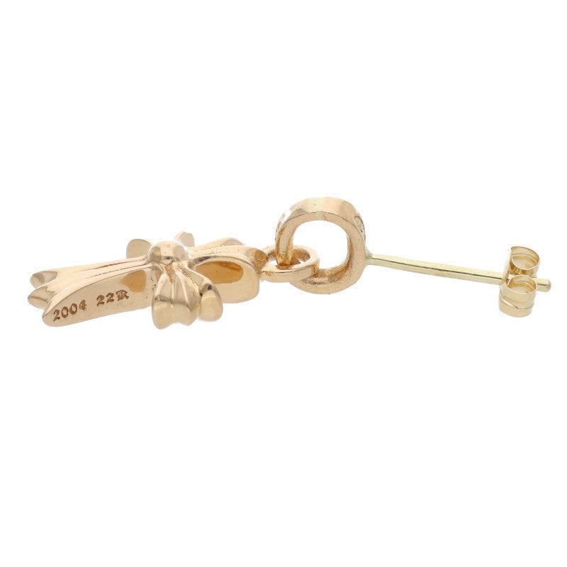 Chrome Hearts 22K Baby Fat Pave Gold Earring Size ONE SIZE