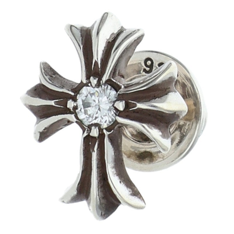 Chrome Hearts No2 CH Cross Silver Earring Size ONE SIZE