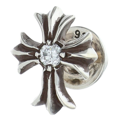 Chrome Hearts No2 CH Cross Silver Earring Size ONE SIZE