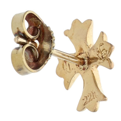Chrome Hearts 22K CH CRS DIA 1 Gold Earring Size ONE SIZE