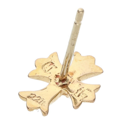 Chrome Hearts 22K CH CRS DIA 1 Gold Earring Size ONE SIZE