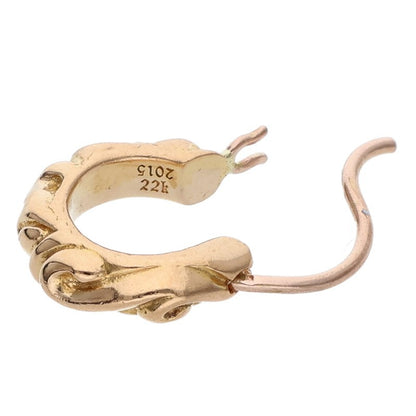 Chrome Hearts 22K TNY HOOP SCRL Hoop Earring Size ONE SIZE