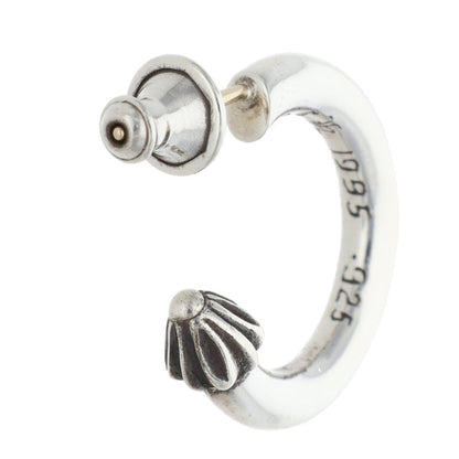 Chrome Hearts HOOP PLAIN Silver Earring Size ONE SIZE
