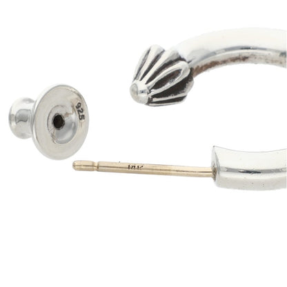 Chrome Hearts HOOP PLAIN Silver Earring Size ONE SIZE