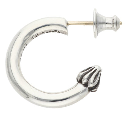 Chrome Hearts HOOP PLAIN Silver Earring Size ONE SIZE