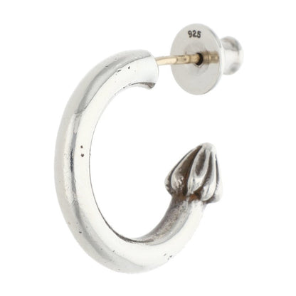 Chrome Hearts HOOP PLAIN Silver Earring Size ONE SIZE