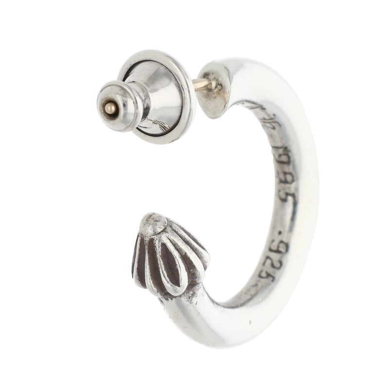 Chrome Hearts HOOP PLAIN Silver Earring Size ONE SIZE