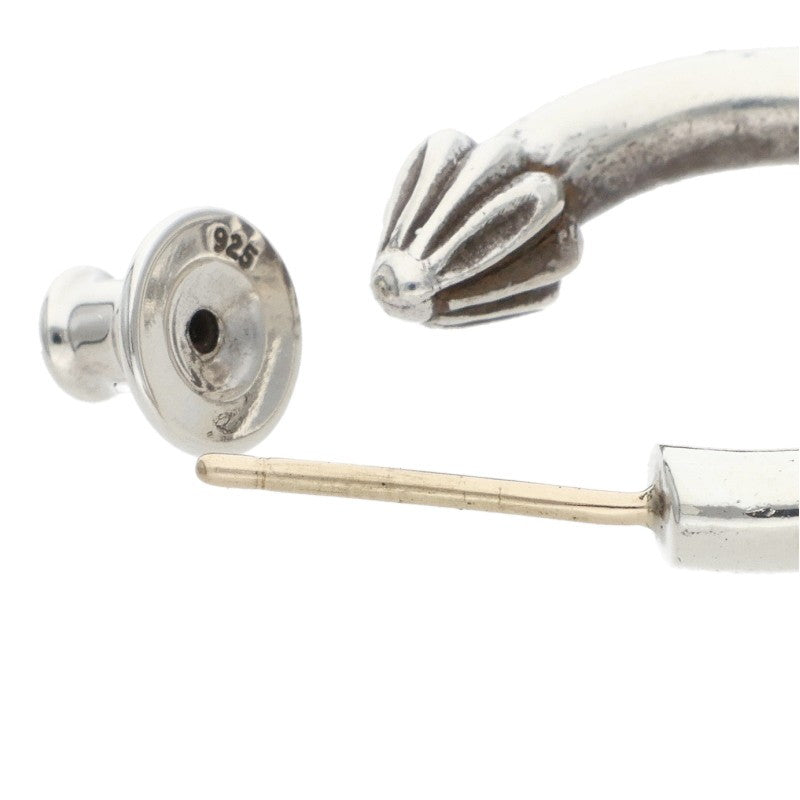 Chrome Hearts HOOP PLAIN Silver Earring Size ONE SIZE
