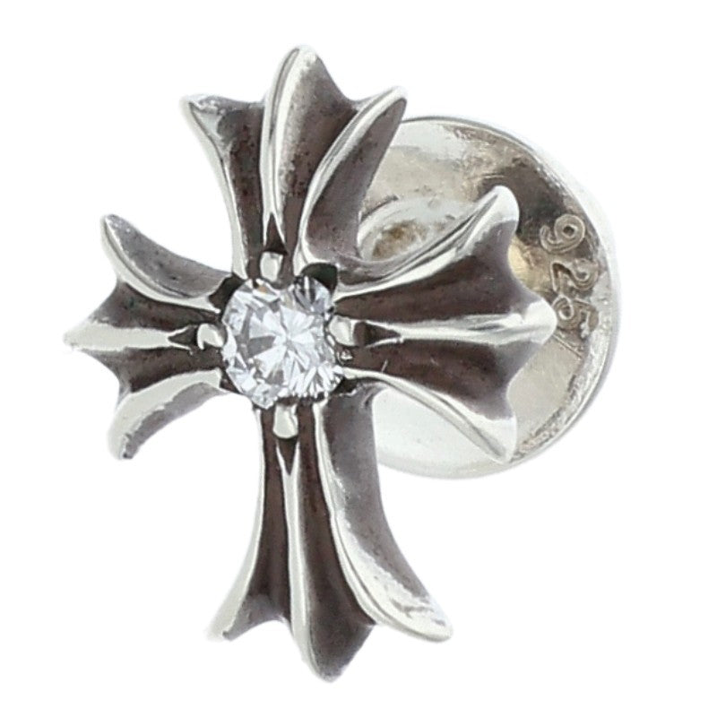 Chrome Hearts No2 CH Cross Stud Silver Earring Size ONE SIZE