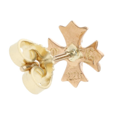Chrome Hearts 22K No2 CH Plus Gold Earring Size ONE SIZE