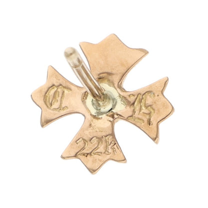 Chrome Hearts 22K No2 CH Plus Gold Earring Size ONE SIZE