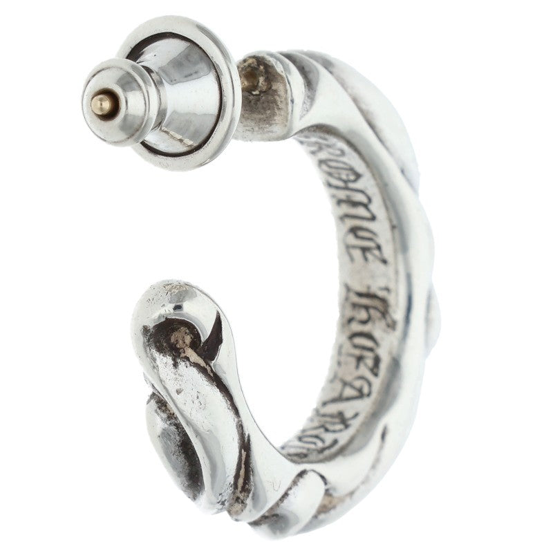 Chrome Hearts Scroll Hoop Silver Earring Size ONE SIZE