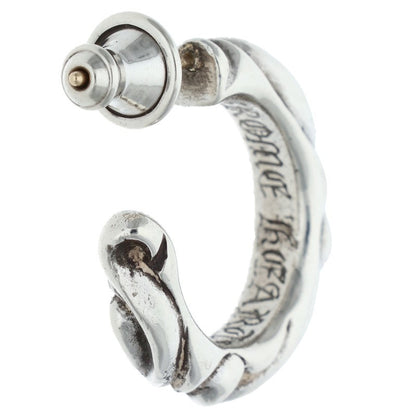 Chrome Hearts Scroll Hoop Silver Earring Size ONE SIZE
