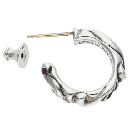 Chrome Hearts Scroll Hoop Silver Earring Size ONE SIZE