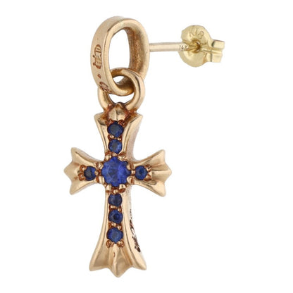 Chrome Hearts 22K Baby Fat Sapphire Earring Size ONE SIZE