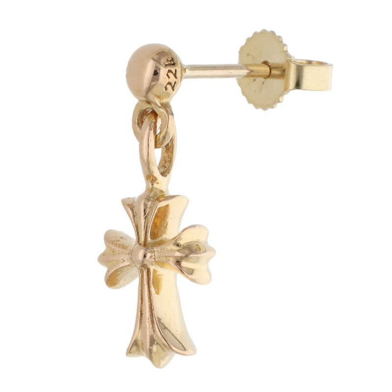 Chrome Hearts 22K DRP STCK CH CRS Gold Earring Size ONE SIZE