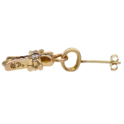 Chrome Hearts 22K Baby Fat Pave Gold Earring Size ONE SIZE