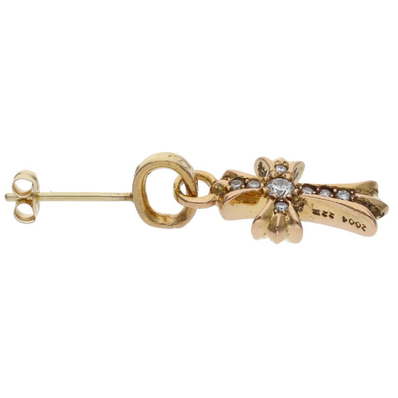 Chrome Hearts 22K Baby Fat Pave Gold Earring Size ONE SIZE