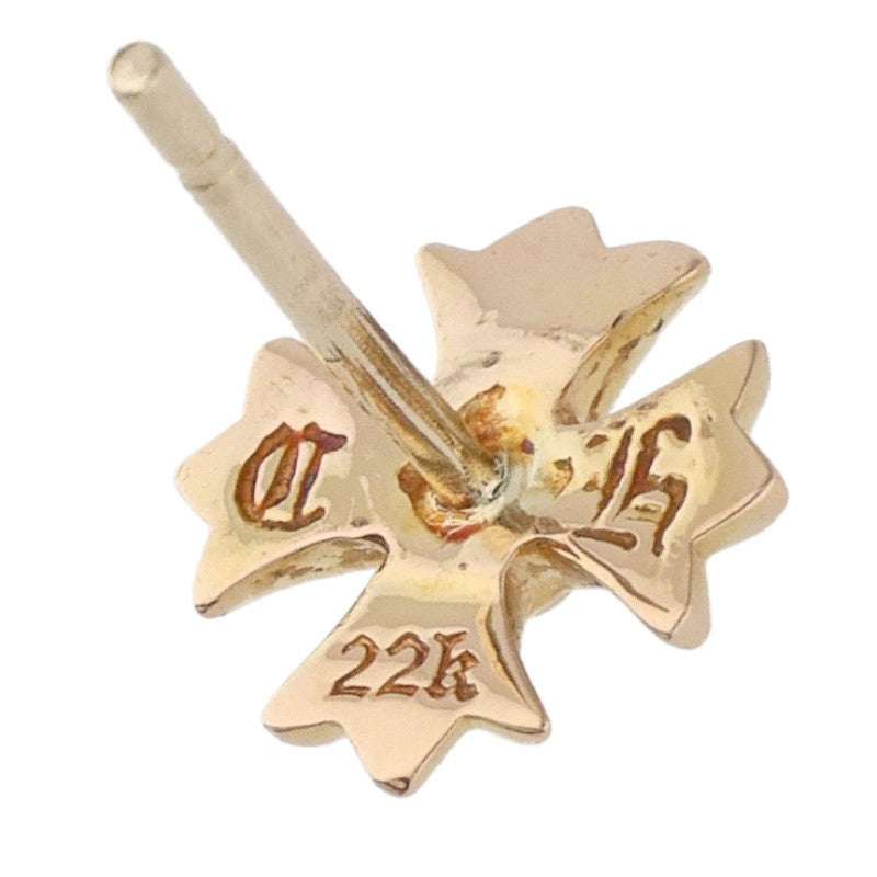Chrome Hearts 22K No2 CH Plus Gold Earring Size ONE Yellow