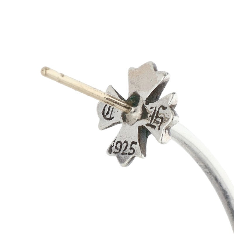 Chrome Hearts CH Plus Hoop Silver Earring Size ONE SIZE