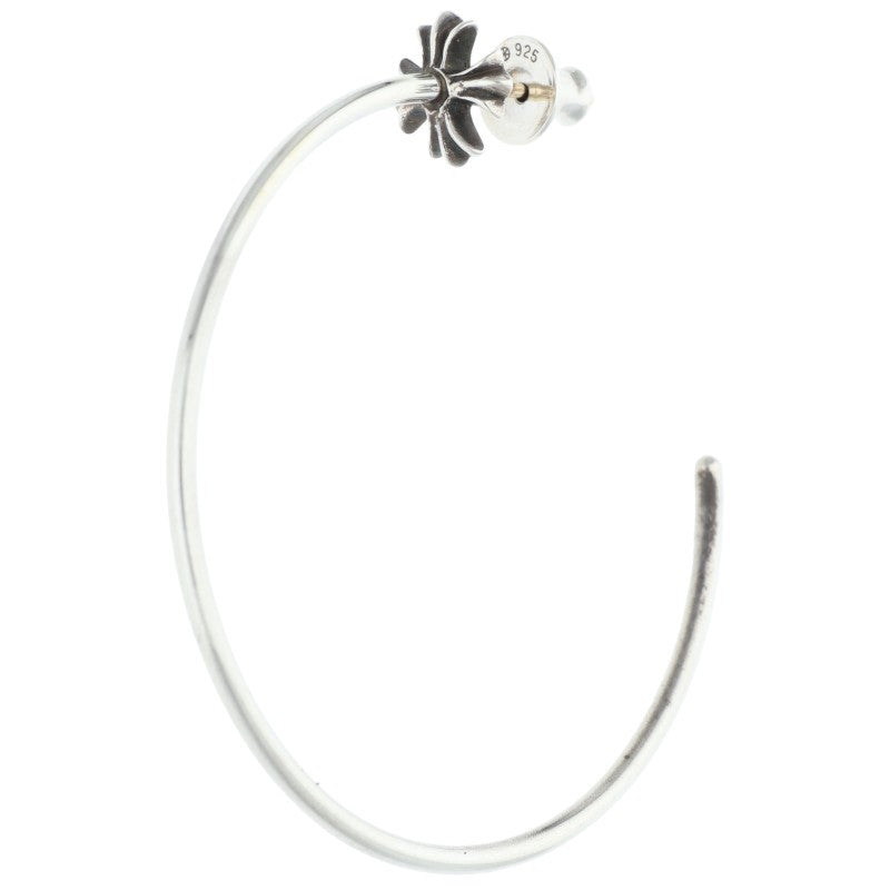 Chrome Hearts CH Plus Hoop Silver Earring Size ONE SIZE
