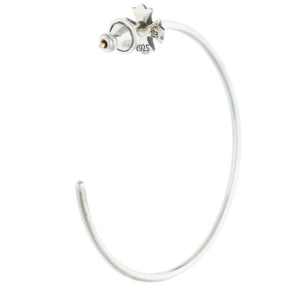 Chrome Hearts CH Plus Hoop Silver Earring Size ONE SIZE