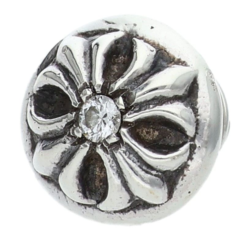 Chrome Hearts Cross Ball Stud 1 Silver Earring Size ONE SIZE