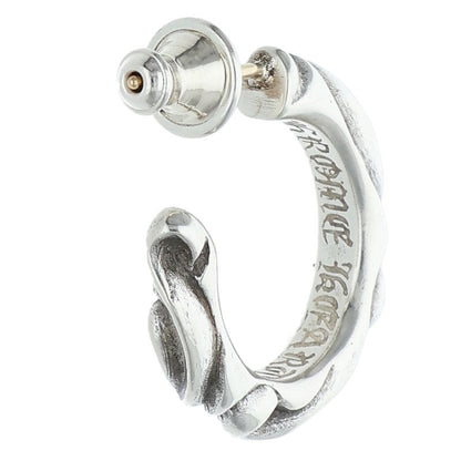 Chrome Hearts Scroll Hoop Silver Earring Size ONE SIZE