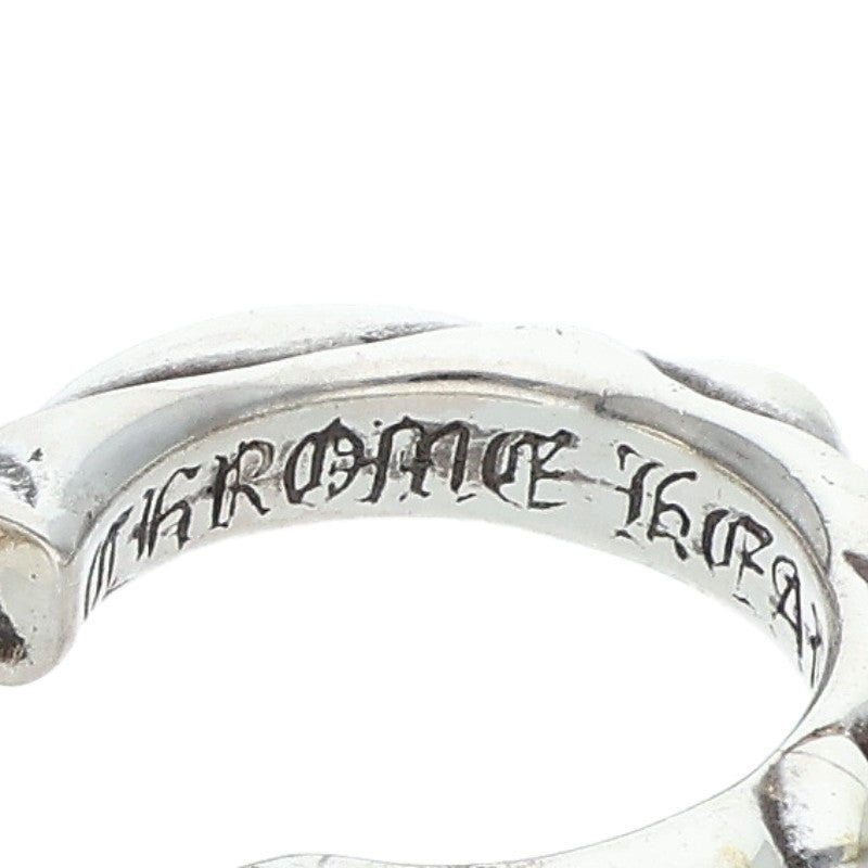 Chrome Hearts Cross Band Hoop Silver Earring Size ONE SIZE