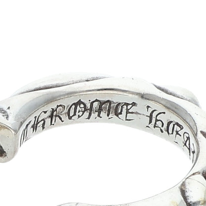 Chrome Hearts Cross Band Hoop Silver Earring Size ONE SIZE