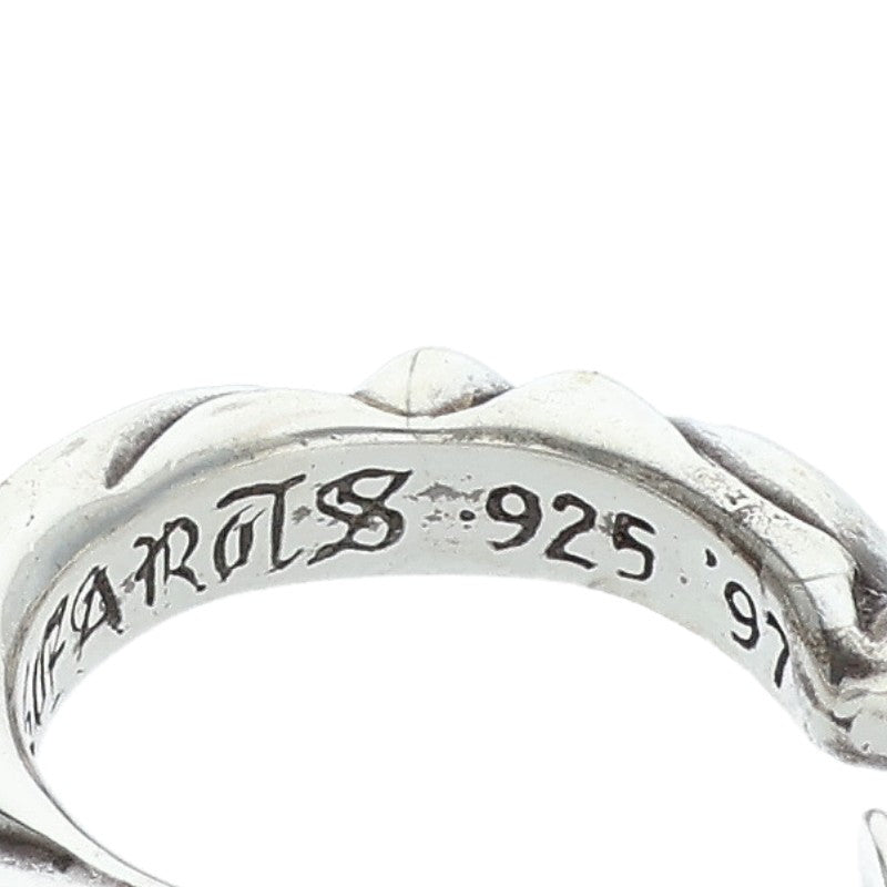 Chrome Hearts Cross Band Hoop Silver Earring Size ONE SIZE
