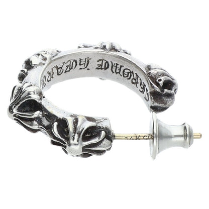 Chrome Hearts HOOP SCROOL 1 Silver Earring Size ONE SIZE