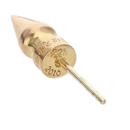 Chrome Hearts 22K Tiny Spike Gold Stud Earring Size ONE SIZE