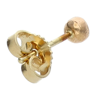 Chrome Hearts 22K Mini Cross Ball Gold Earring Size ONE SIZE