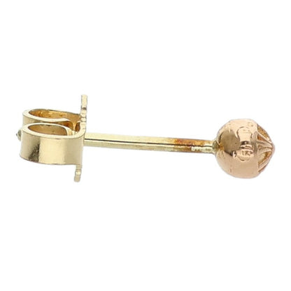 Chrome Hearts 22K Mini Cross Ball Gold Earring Size ONE SIZE