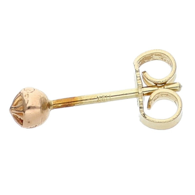 Chrome Hearts 22K Mini Cross Ball Gold Earring Size ONE SIZE