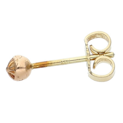 Chrome Hearts 22K Mini Cross Ball Gold Earring Size ONE SIZE