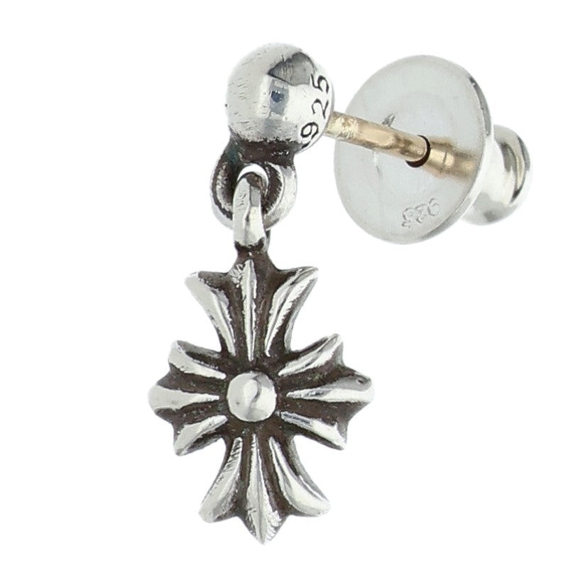 Chrome Hearts Tiny E CH Plus Silver Earring
