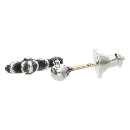 Chrome Hearts Tiny E CH Plus Silver Earring