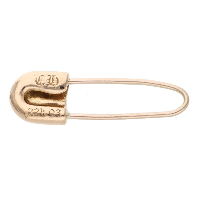 Chrome Hearts 22K Safety Pin Gold Earring Size ONE SIZE