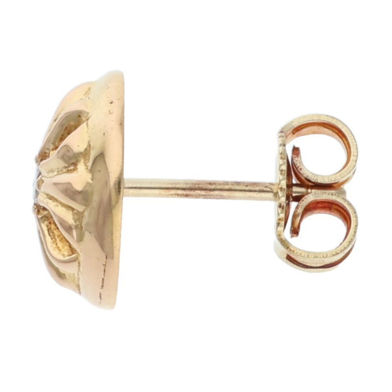 Chrome Hearts 22K Crossball 1-Dia Stud Earring Size ONE SIZE