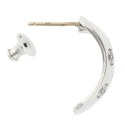 Chrome Hearts CH Plus Bent Silver Earring Size ONE SIZE